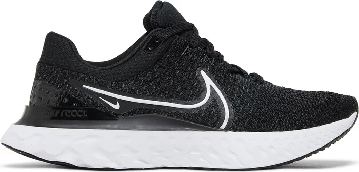 Mens Nike React Infinity Run FK 3 (Black/White)