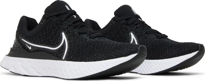 Mens Nike React Infinity Run FK 3 (Black/White)