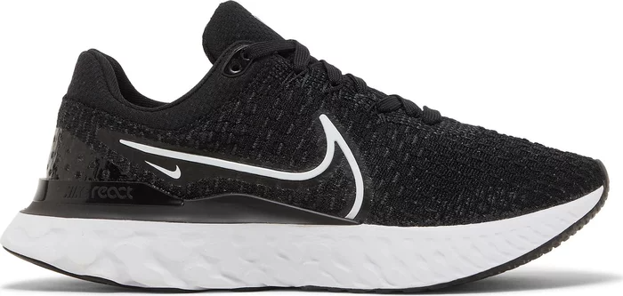 Womens Nike React Infinity Run FK 3 (Black/White)