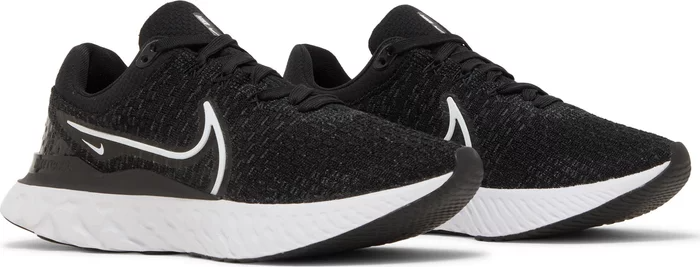 Womens Nike React Infinity Run FK 3 (Black/White)