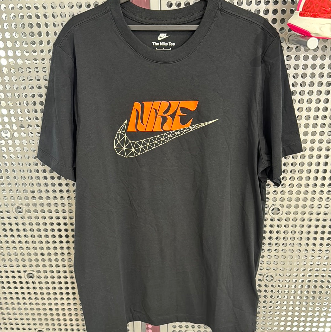 Nike Mens Triangle Swoosh T-Shirt (Black/Orange)