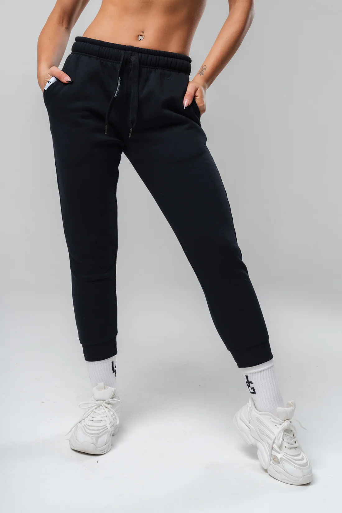 Undrground Reflective Tapered Pants (Black)