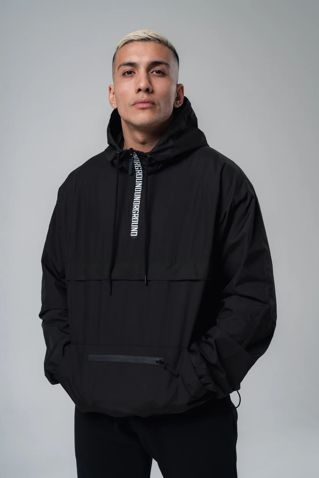 Undrground Lightweight Pull Over Half Zip (Black)