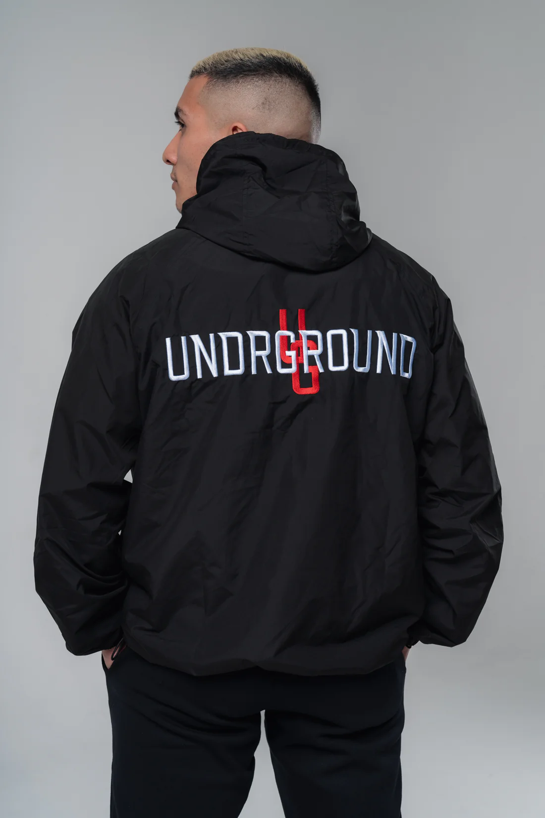 Undrground Lightweight Pull Over Half Zip (Black)