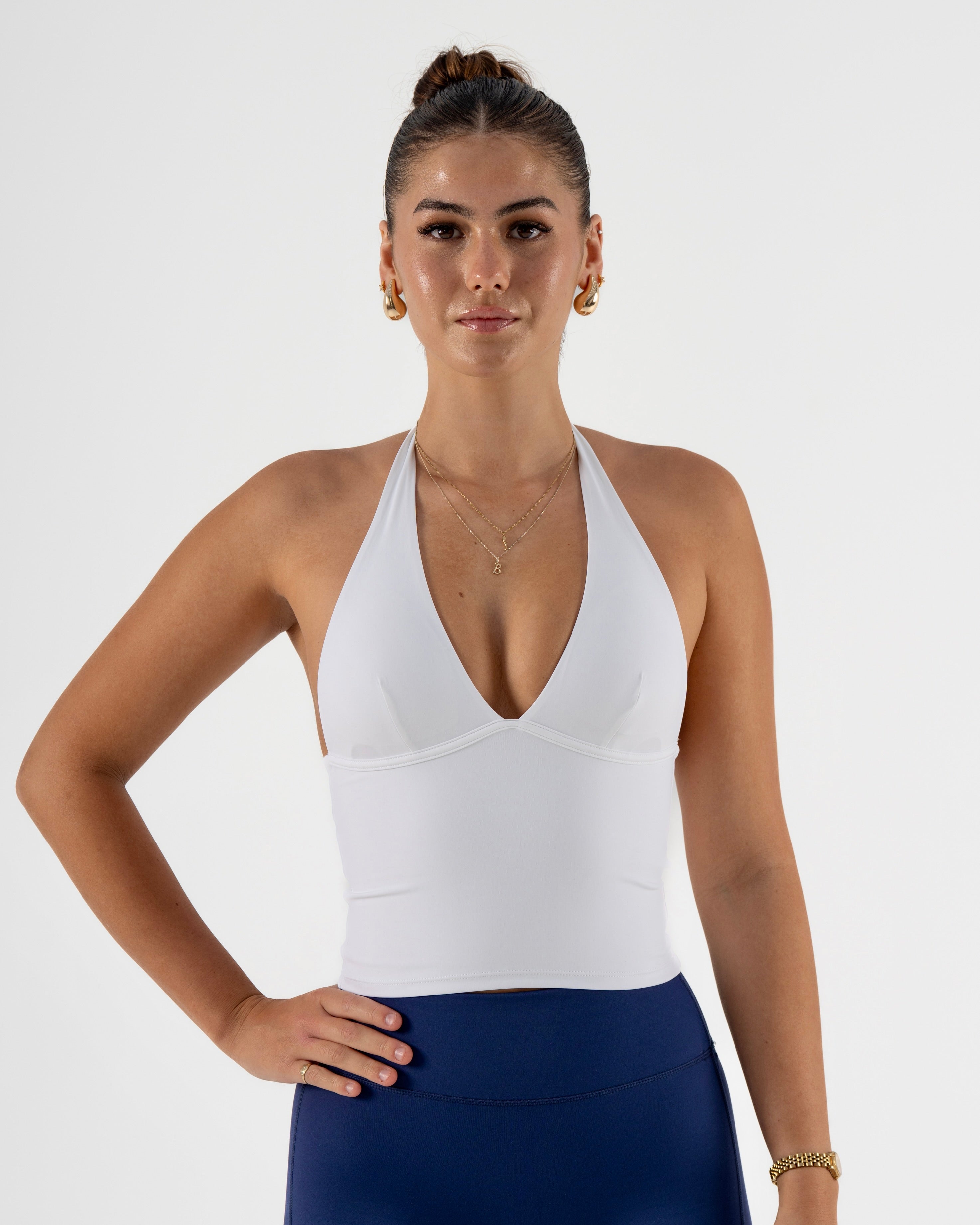 KEEPTHATPUMP Kayla Tank Top (White)