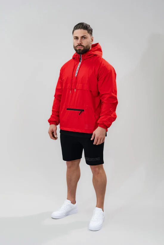 Undrground Lightweight Pull Over Half Zip (Red)