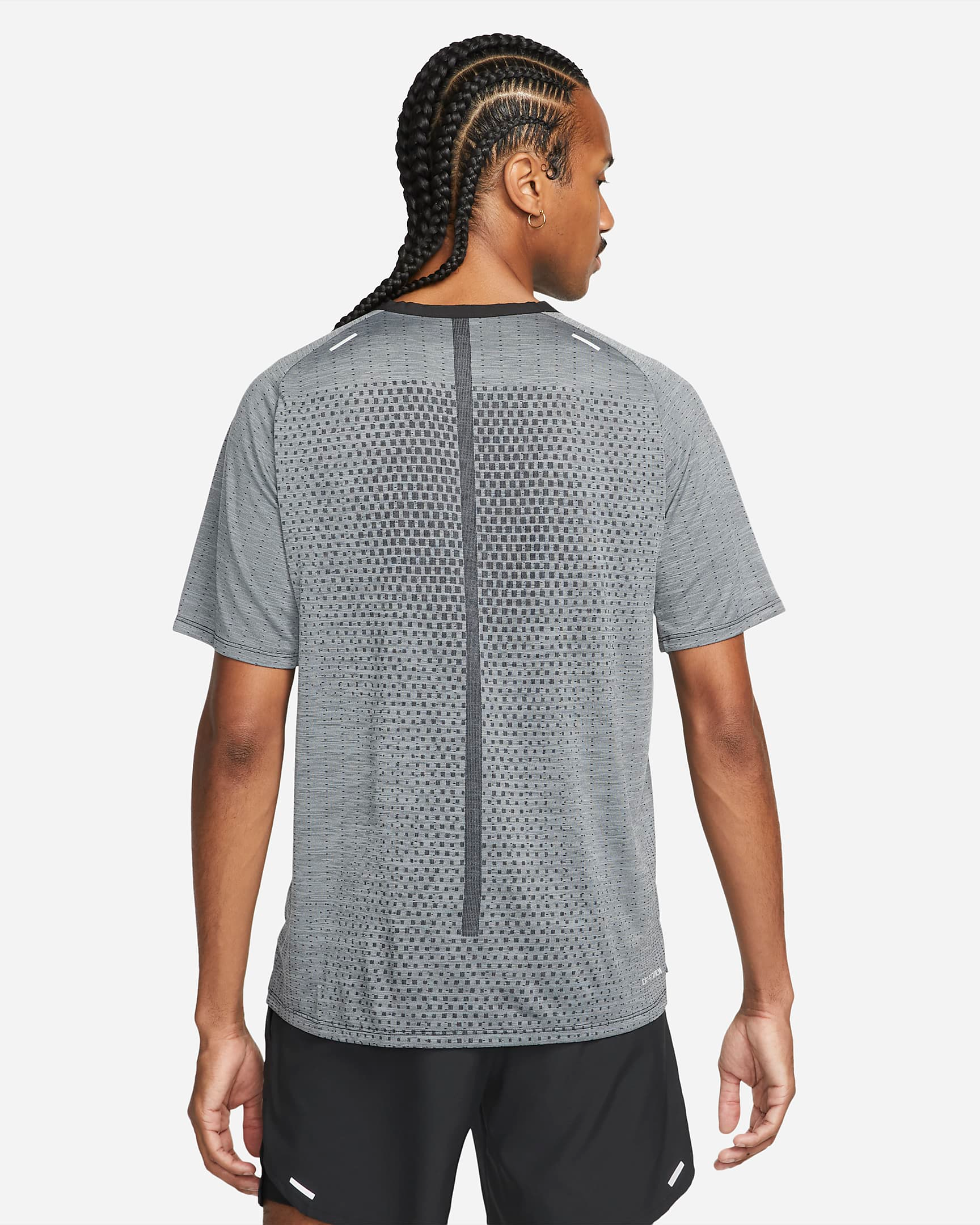 Men's Nike Dri-FIT ADV Short-sleeve Running Top (Grey)