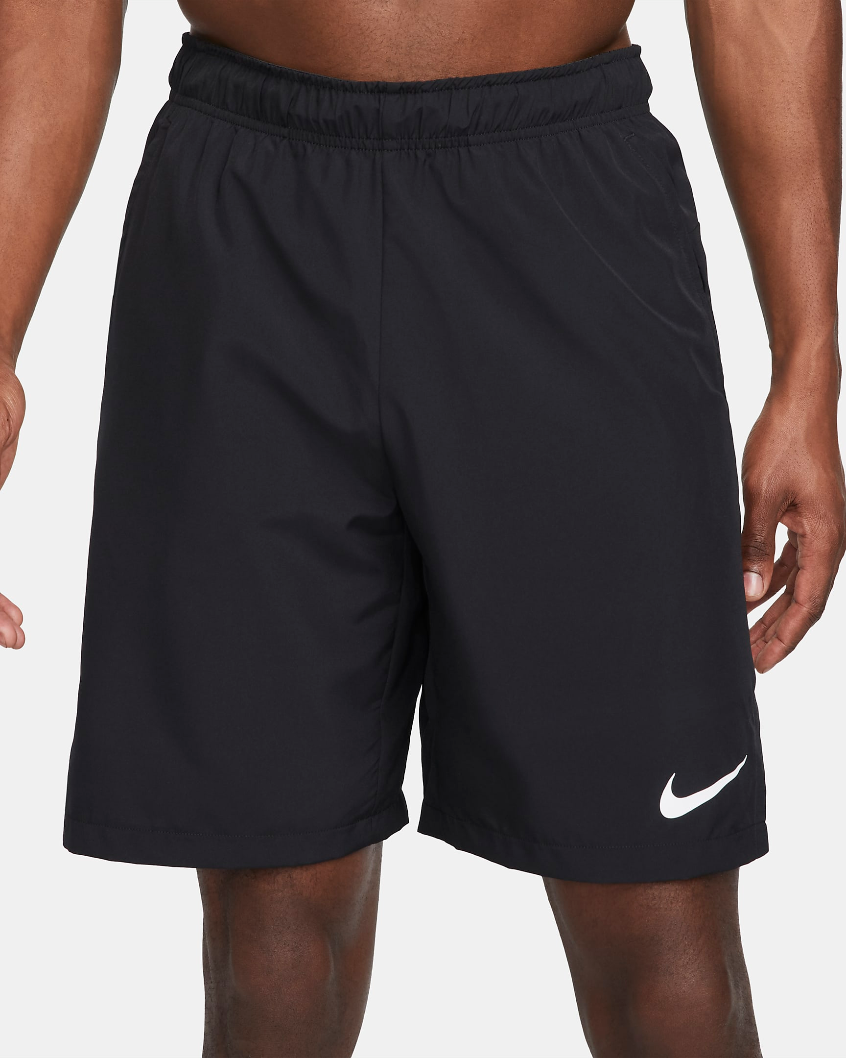 Nike Mens Dri-FIT Woven Shorts Small Logo (Black)