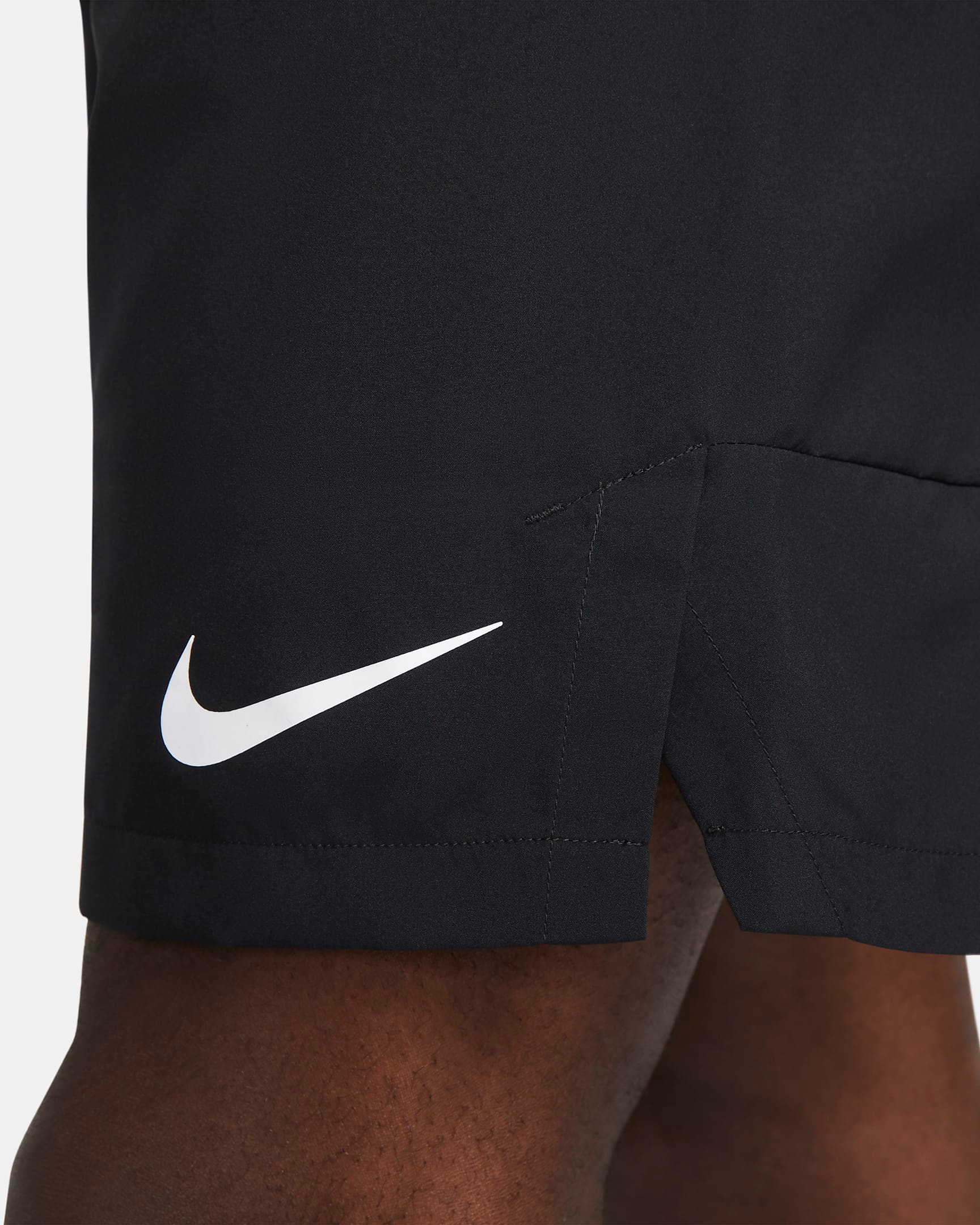 nike small logo shorts in black