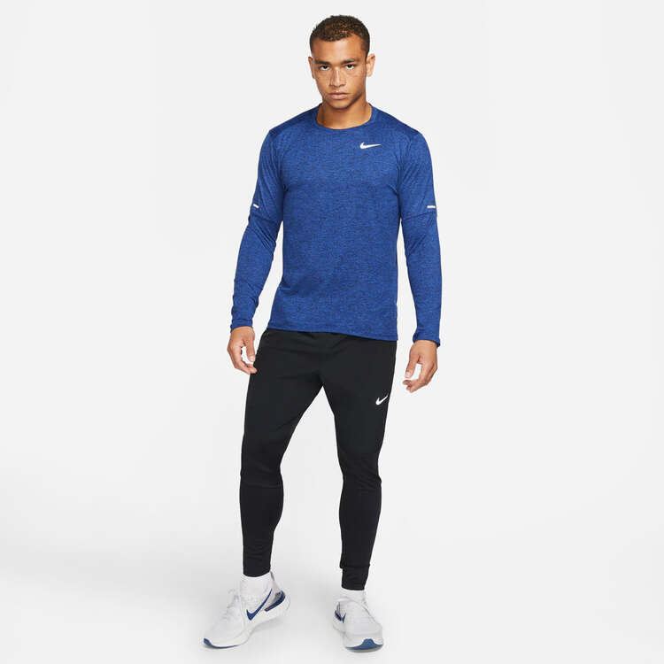 Nike Mens DRI-FIT Element Crew Top (Obsidian/Game Royal)