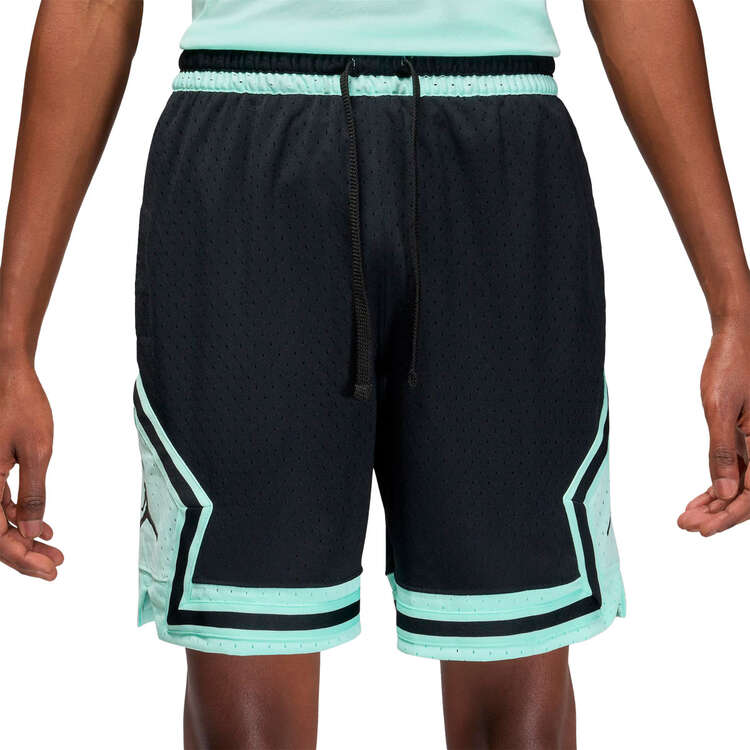 Jordan Mens Dri-FIT Sport Diamond Basketball Shorts (Black/Mint)