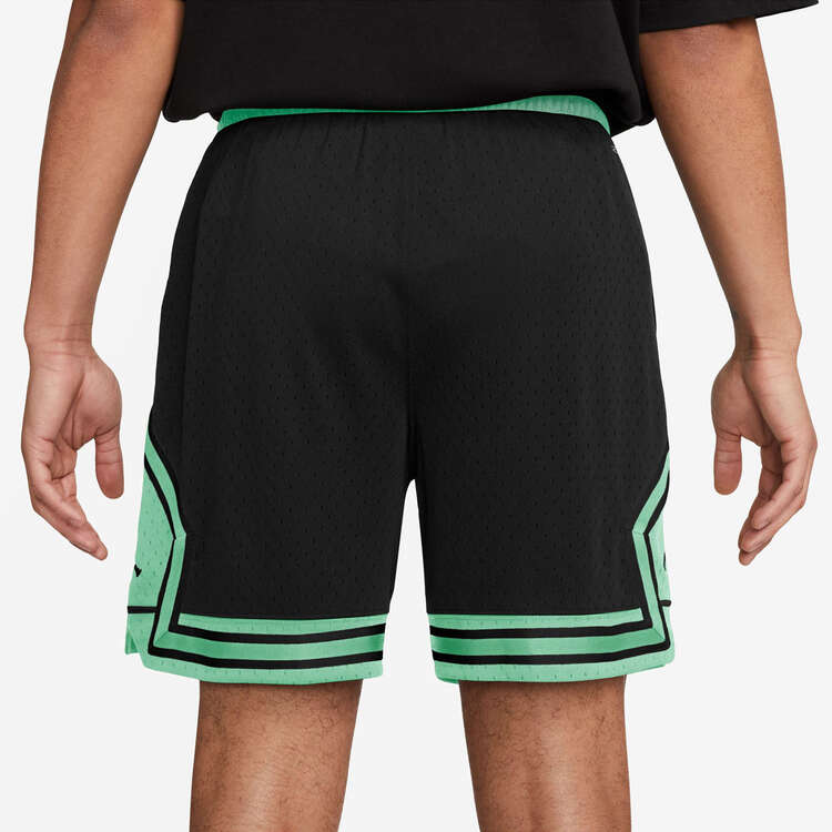 Jordan Mens Dri-FIT Sport Diamond Basketball Shorts (Black/Mint)