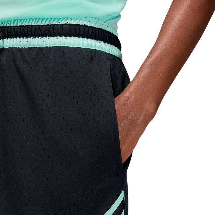 Jordan Mens Dri-FIT Sport Diamond Basketball Shorts (Black/Mint)