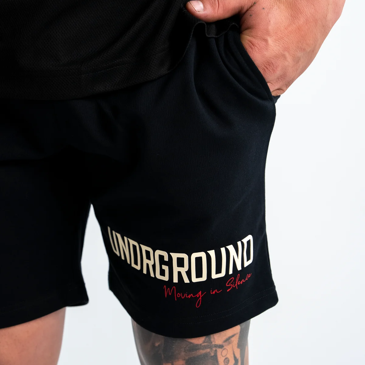 Undrground Moving In Silence Shorts (Black/Cream)