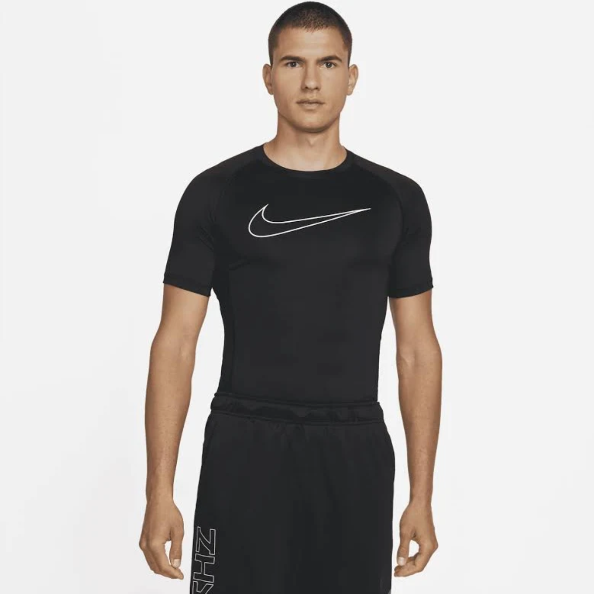Nike Pro Dri-Fit Tight Fit Short Sleeve T-Shirt (Black)
