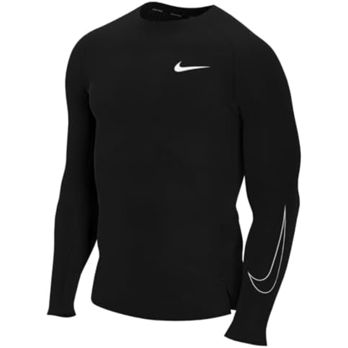 Nike Pro DRI-FIT Long Sleeve T-Shirt (Black)