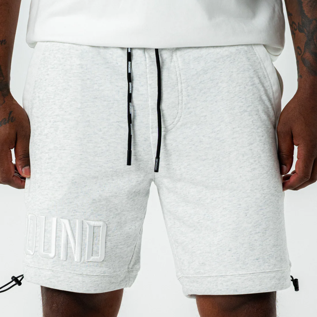 Undrground Empire Street Shorts (Grey/White)