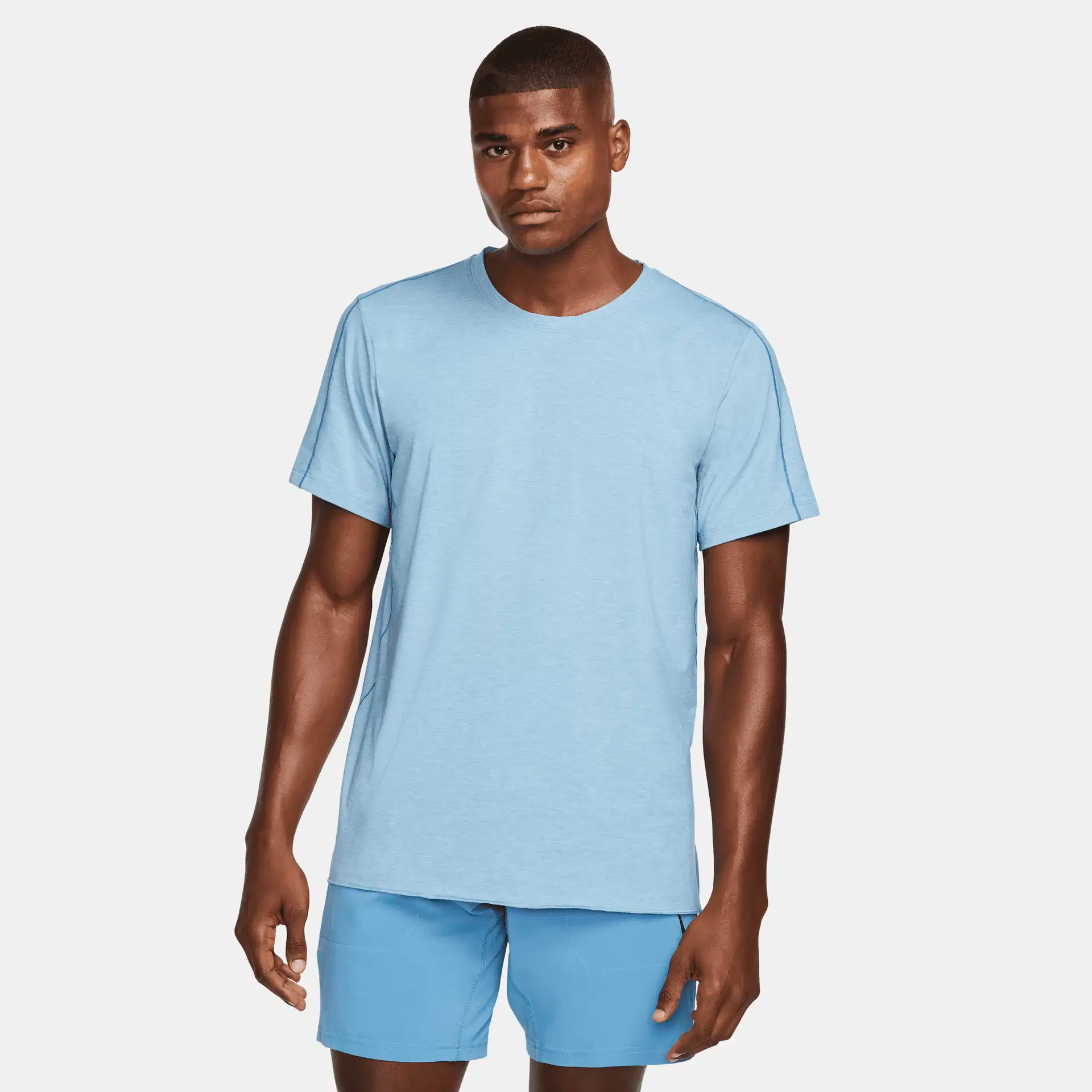 Nike Yoga Dri-Fit Miler T-Shirt (Light Blue)