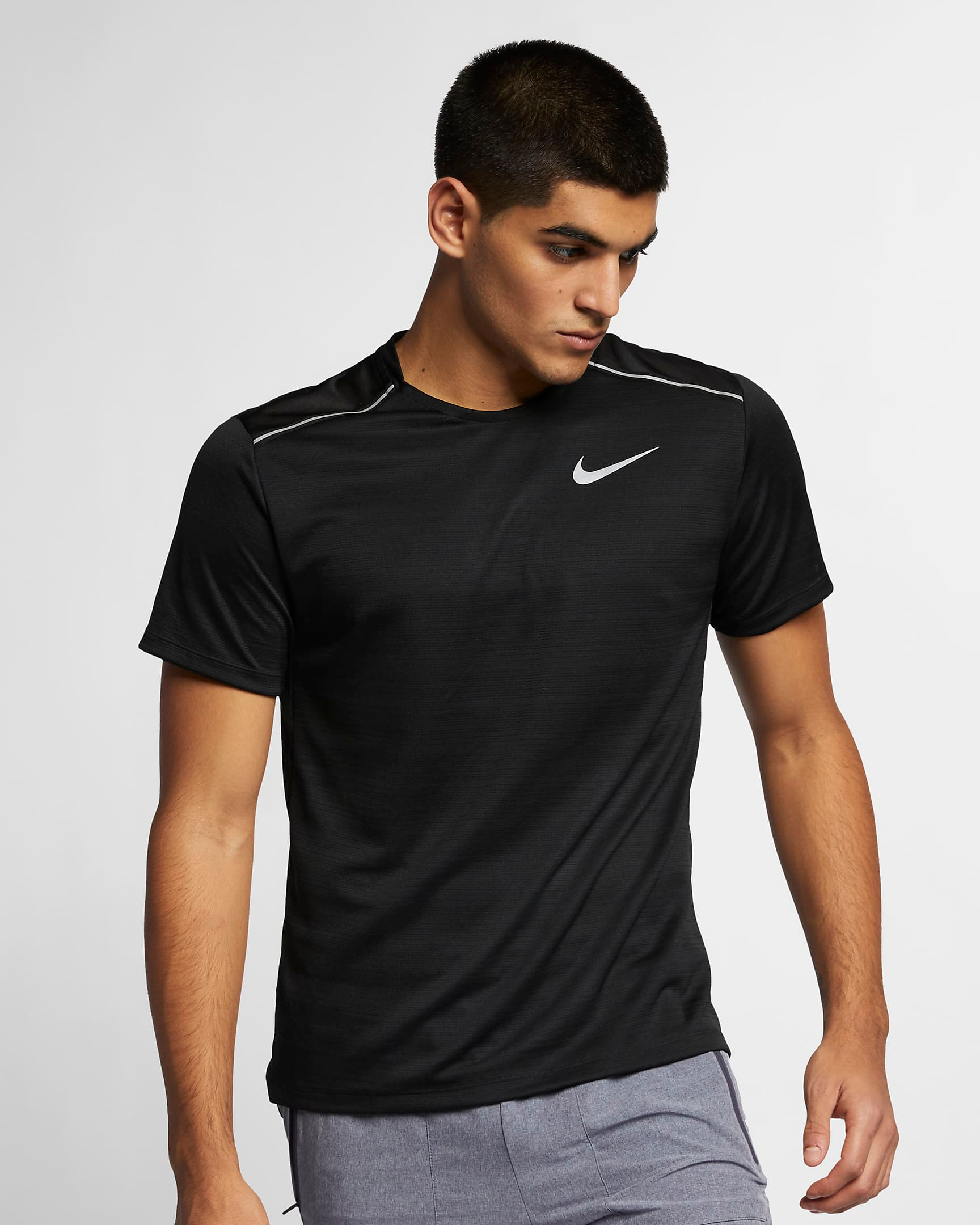 Nike Dri-Fit Miler T-Shirt (Black)