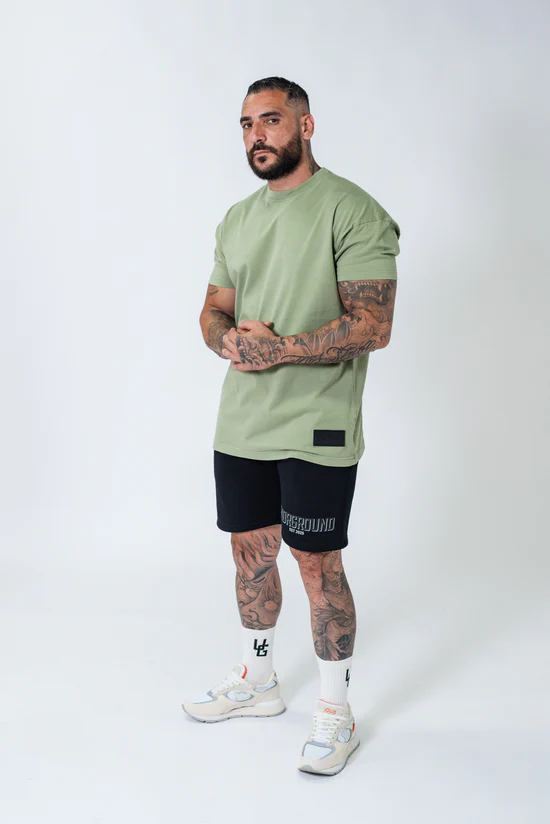 Undrground Oversized Box Fit T-Shirt (Khaki)