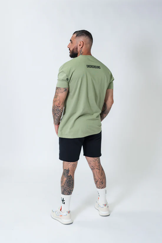 Undrground Oversized Box Fit T-Shirt (Khaki)