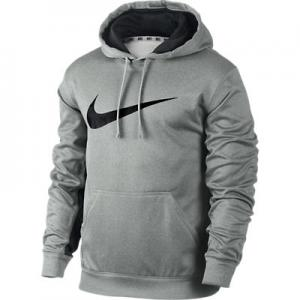 Nike Therma-Fit Fleece Hoodie (Heather Grey)