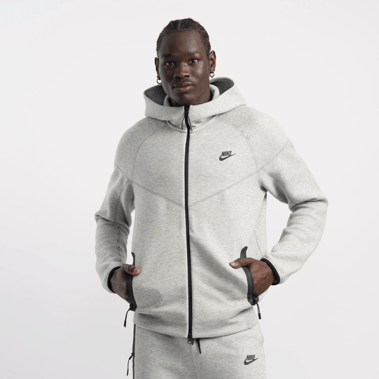 Nike Mens Tech Fleece Full zip Hoodie (Grey)