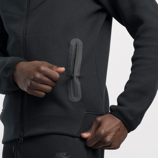 Nike Mens Tech Fleece Full zip Hoodie (Black)