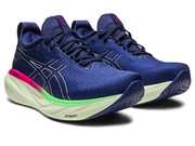 Womens ASICS GEL-Nimbus 25 (Indigo Blue/Pure Silver)