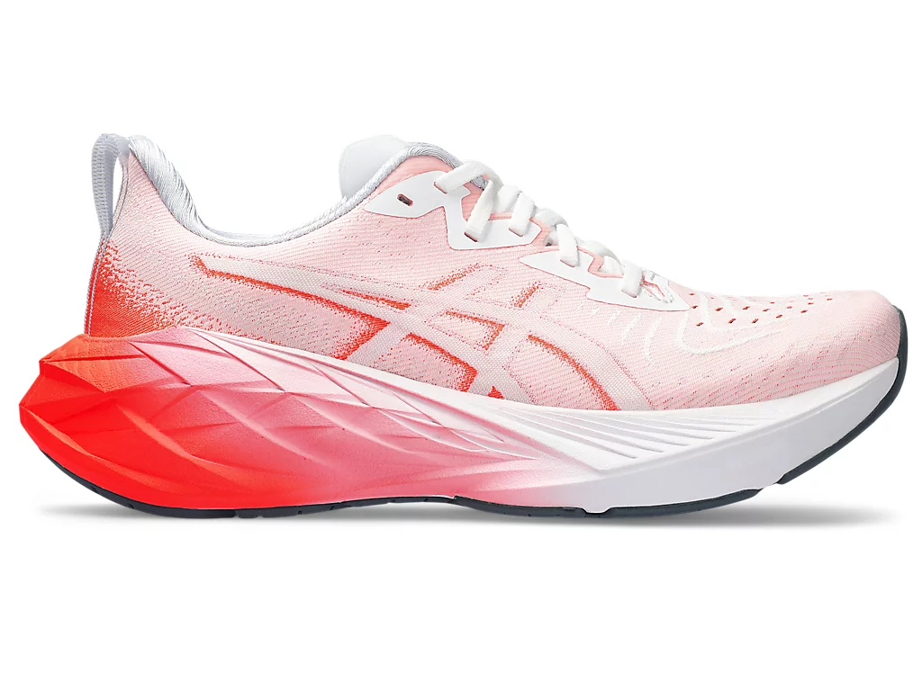 ASICS Novablast 4 (White/Sunrise Red)