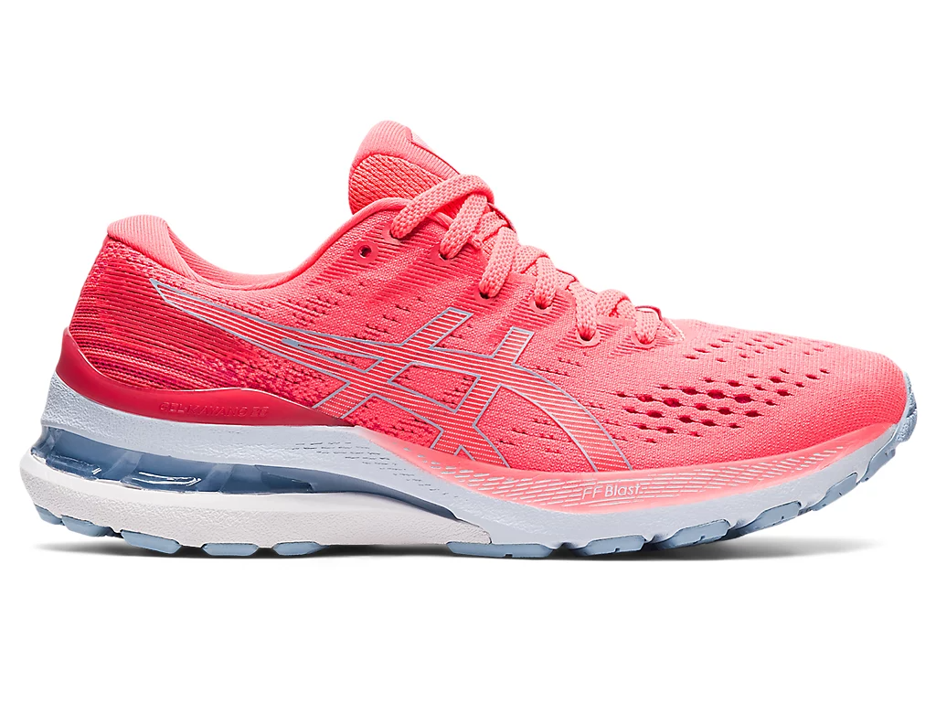 ASICS GEL-Kayano 28 (Blazing Coral/White)