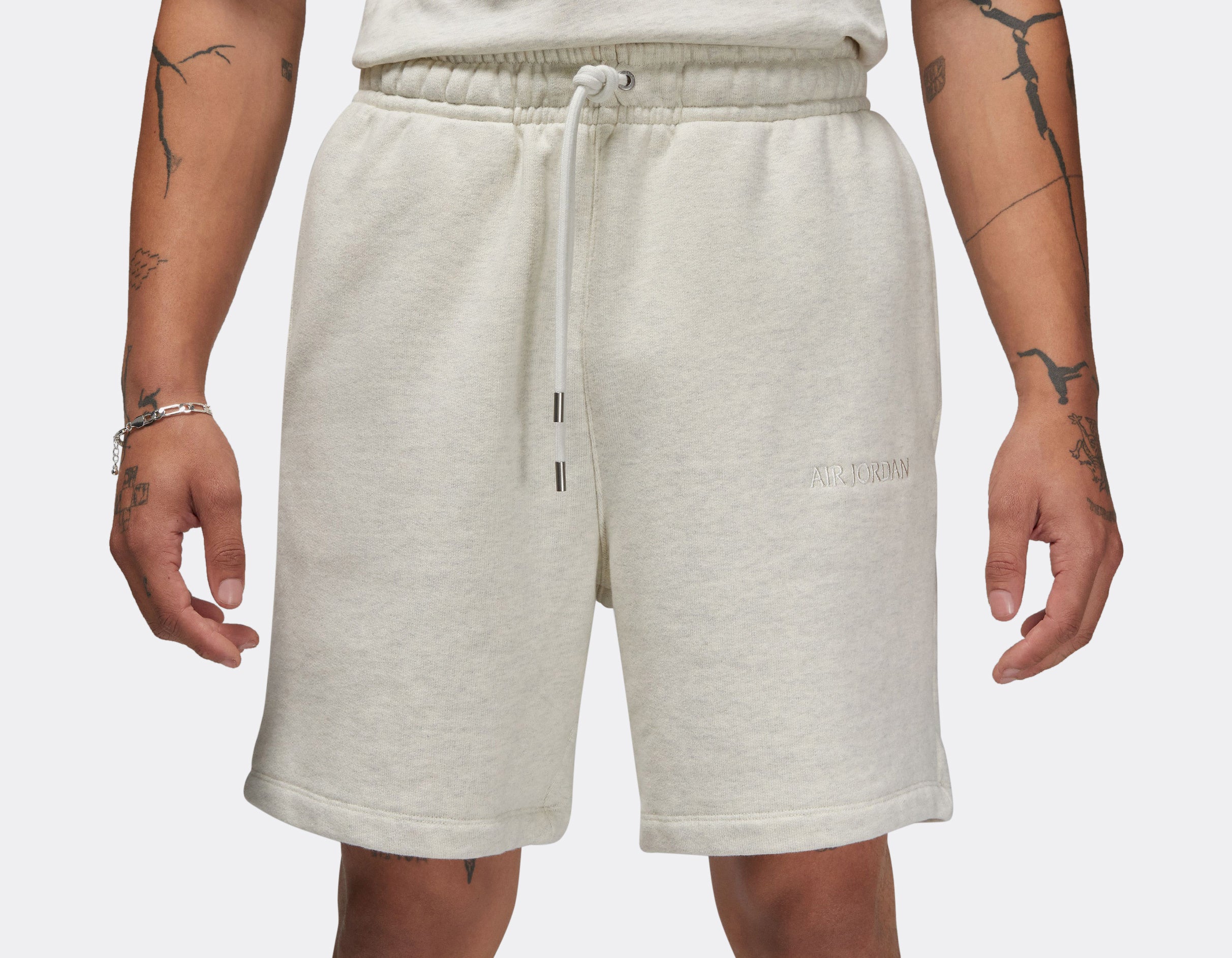 Jordan Wordmark Fleece Short (Oatmeal Heather)