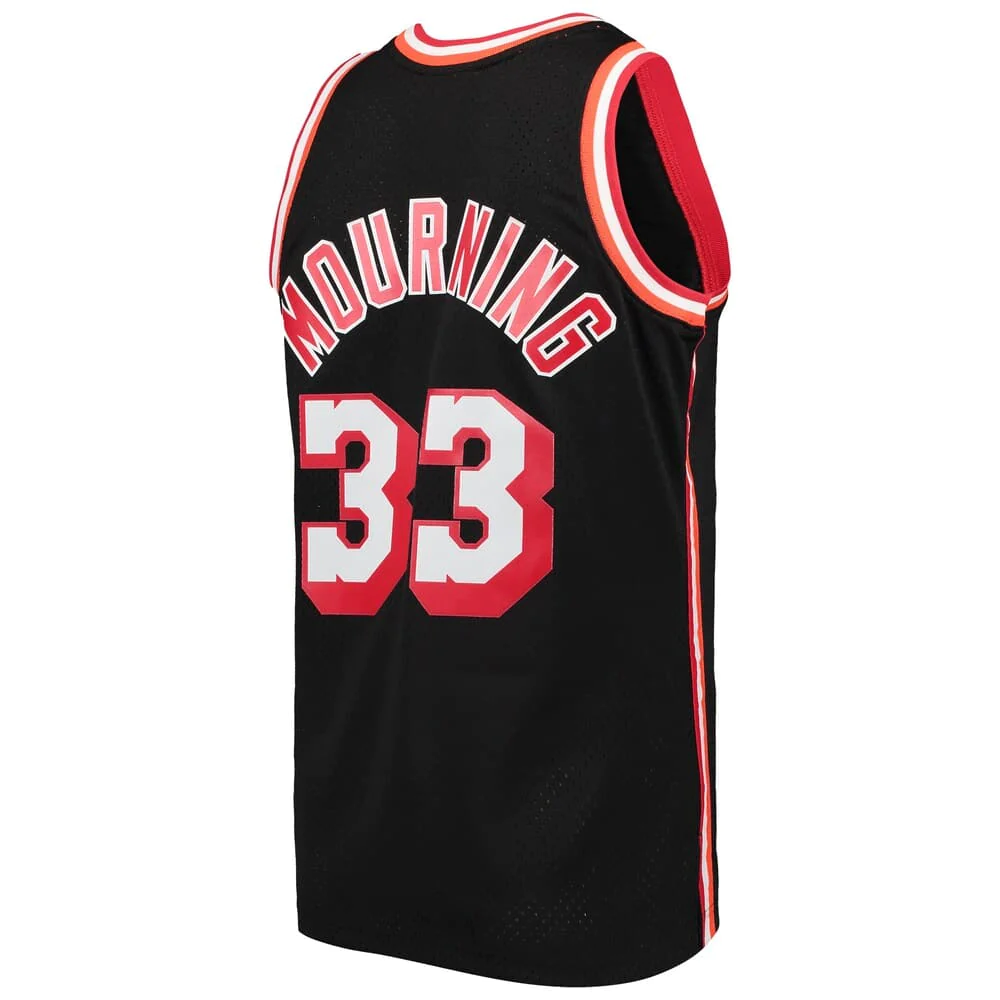 Mitchell & Ness Heat Mourning Swingman Jersey (Black/Red)