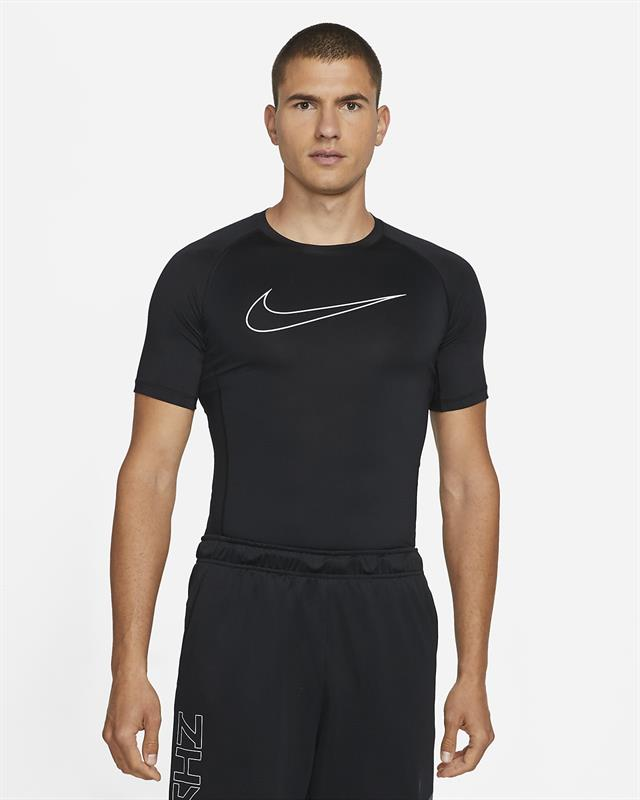 Nike Pro Dri-Fit Tight Fit Short Sleeve (Black)