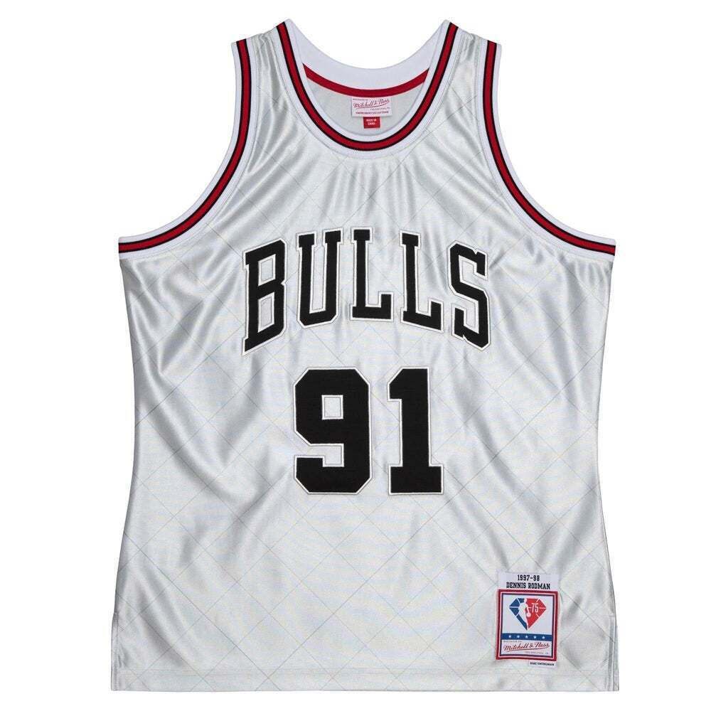 Mitchell & Ness Bulls 75th Platinum Swingman Jersey